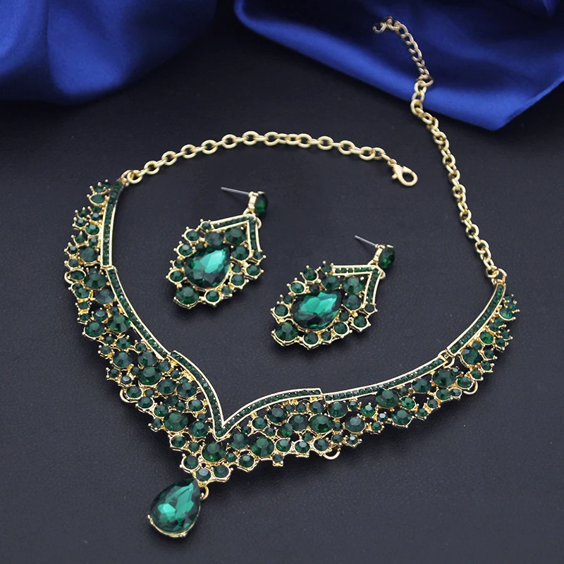 Elegant 2pcs Rhinestone Crystal Choker Necklace Sets for Women Fashion Jewelry Sets Bridal Wedding Dubai Necklace Earrings Set 2 Mallzona Sb5752043773a4194994442111cf512afq Elegant 2pcs Rhinestone Crystal Choker Necklace Sets for Women Fashion Jewelry Sets Bridal Wedding Dubai Necklace Earrings Set Mallzona