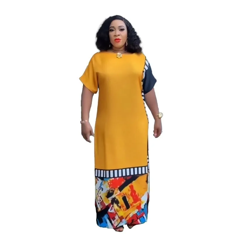 African Plus Size Party Evening Dresses for Women Autumn African Short Sleeve O-neck Print Maxi Dress Dashiki African Clothing
African Plus Size Party Evening Dresses for Women Autumn African Short Sleeve O-neck Print Maxi Dress Dashiki African Clothing