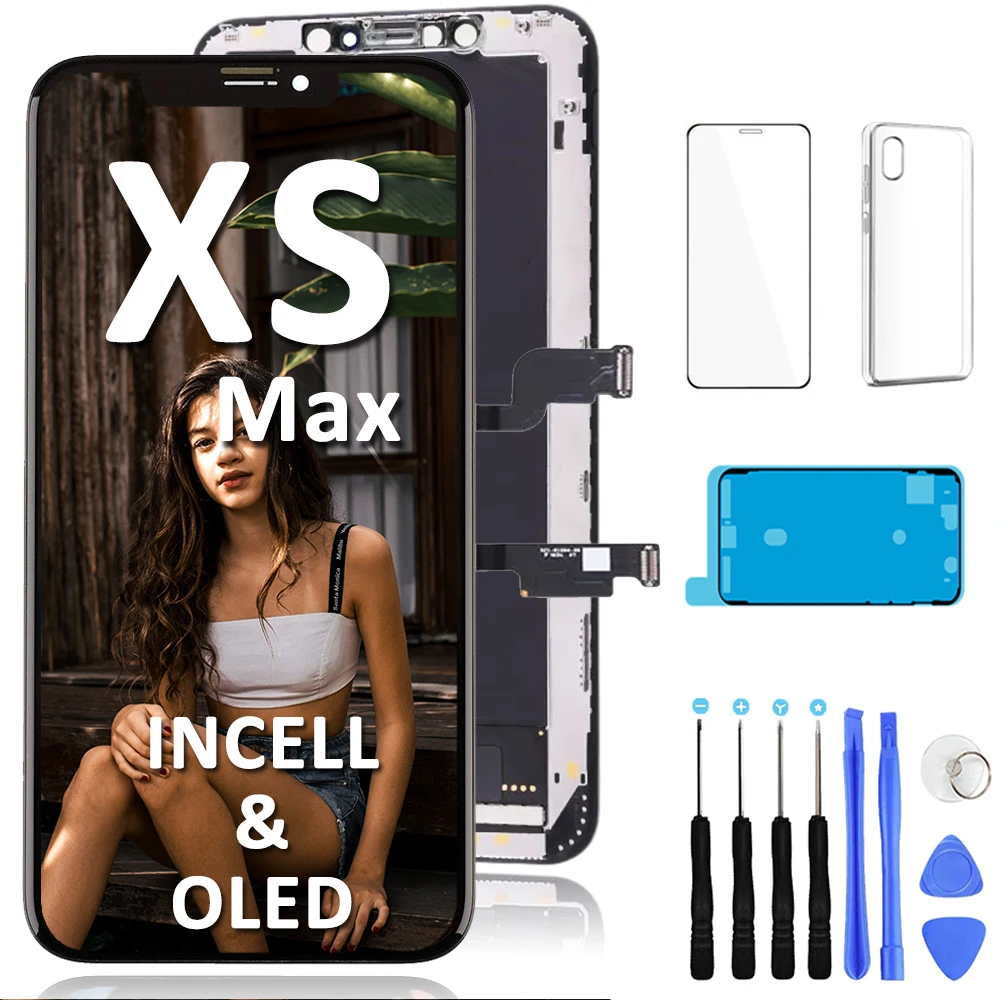 

OLED Screen For iPhone X XR XS 11 12 Pro Max 12 Mini 13 LCD Display Assembly Touch Digitizer Complete Replacement AAA Quality