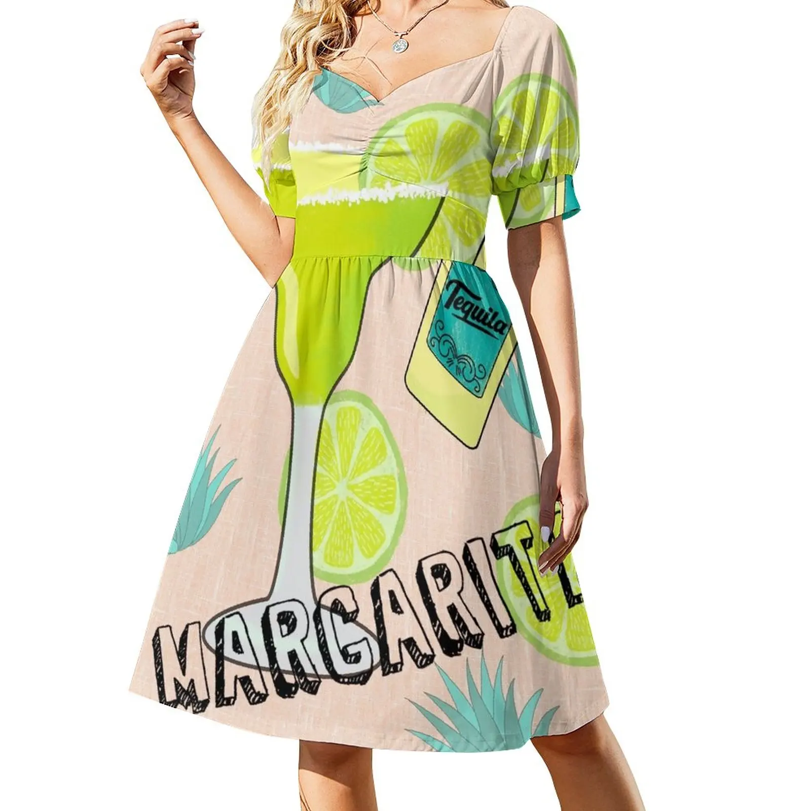 

Margarita Cocktail Sleeveless Dress summer dress daily Women's long dress