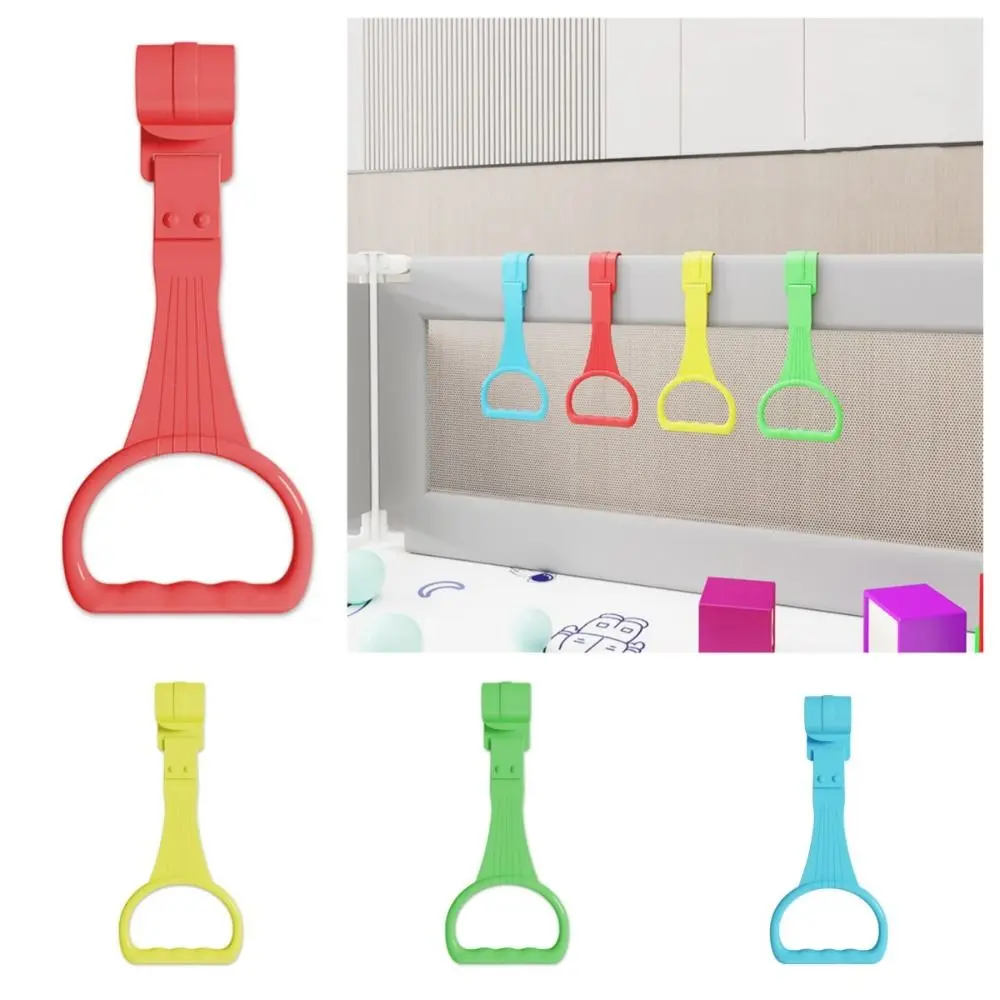 

Bed Accessories Pull Ring for Playpen Cute Solid Color Plastic Stroller Toy Ring Baby Crib Hooks Playpen