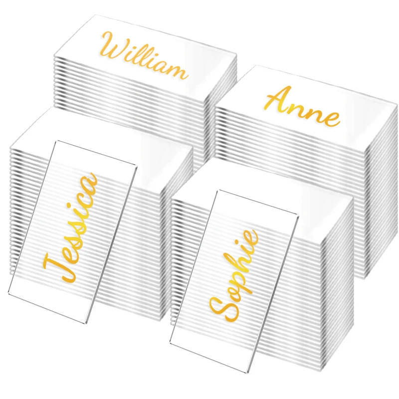 30/50Pcs Clear Acrylic Table Place Card Wedding Blank Rectangle Seating Cards Sign Guest Names Tag Birthday Party DIY Decoration
30/50Pcs Clear Acrylic Table Place Card Wedding Blank Rectangle Seating Cards Sign Guest Names Tag Birthday Party DIY Decoration