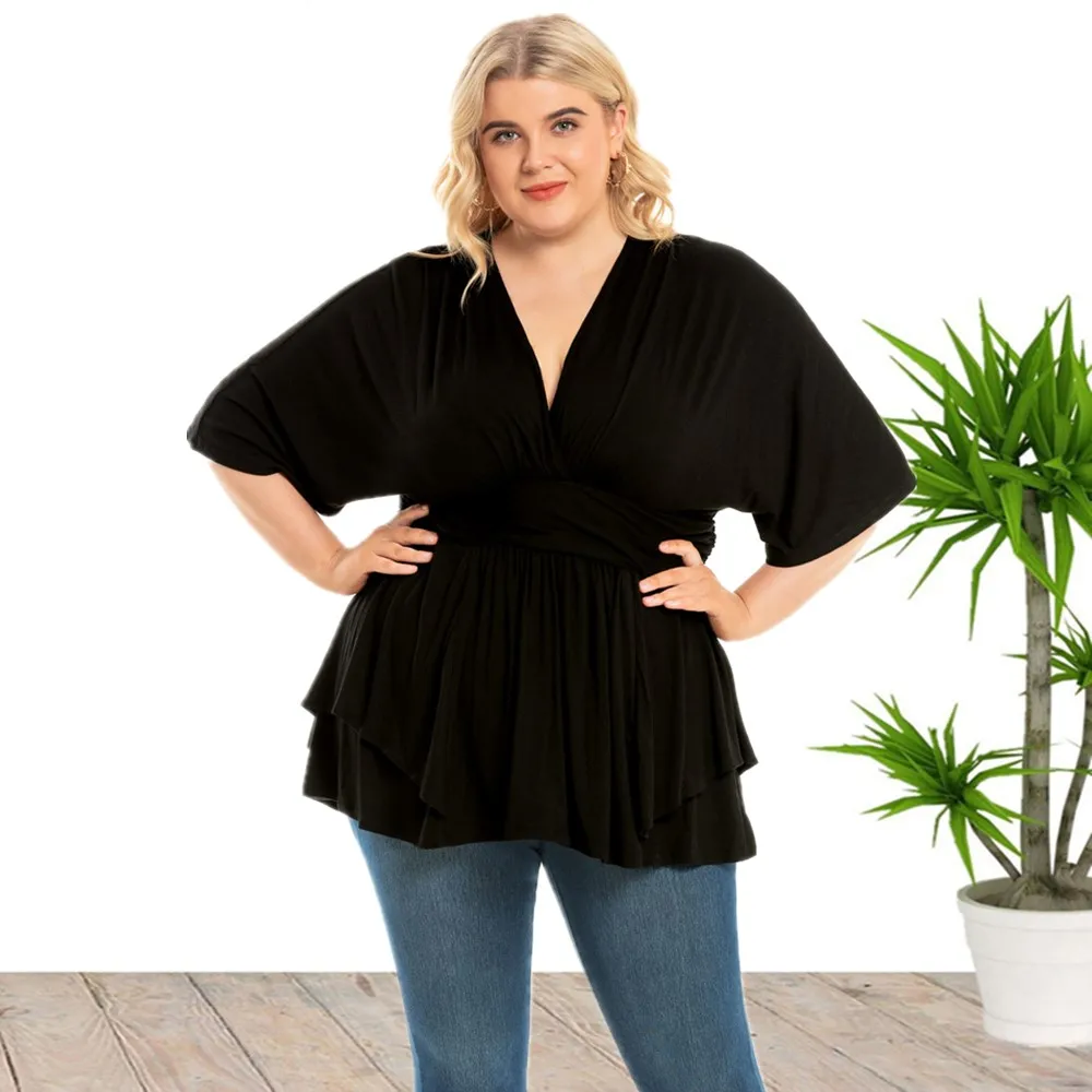 2022 New Styles Plus Size Solid Color Tops Shirts Blouses For Women Wholesale China
2022 New Styles Plus Size Solid Color Tops Shirts Blouses For Women Wholesale China