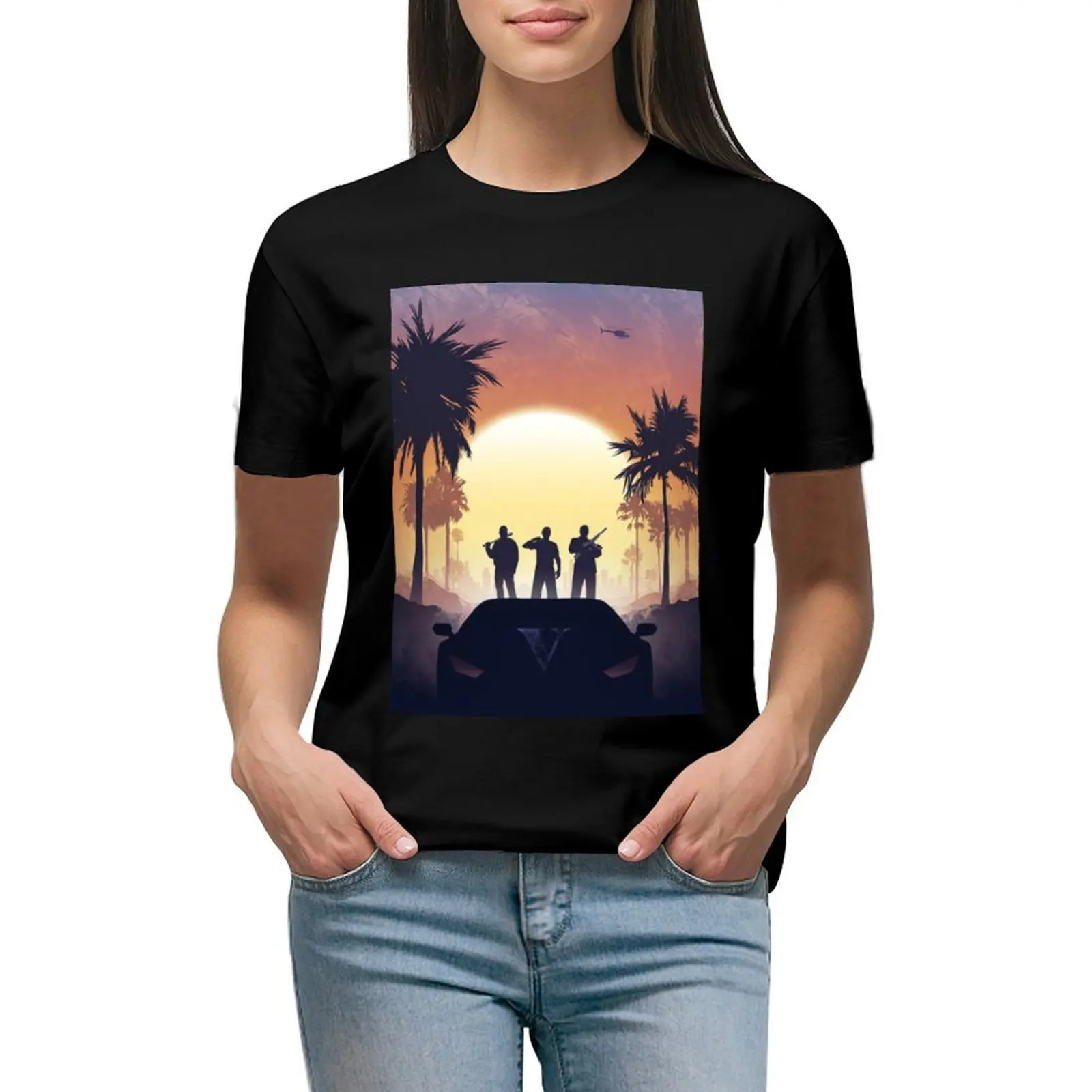 GTA V T-shirt summer tops hippie clothes vintage clothes t-shirts for Women loose fit
GTA V T-shirt summer tops hippie clothes vintage clothes t-shirts for Women loose fit