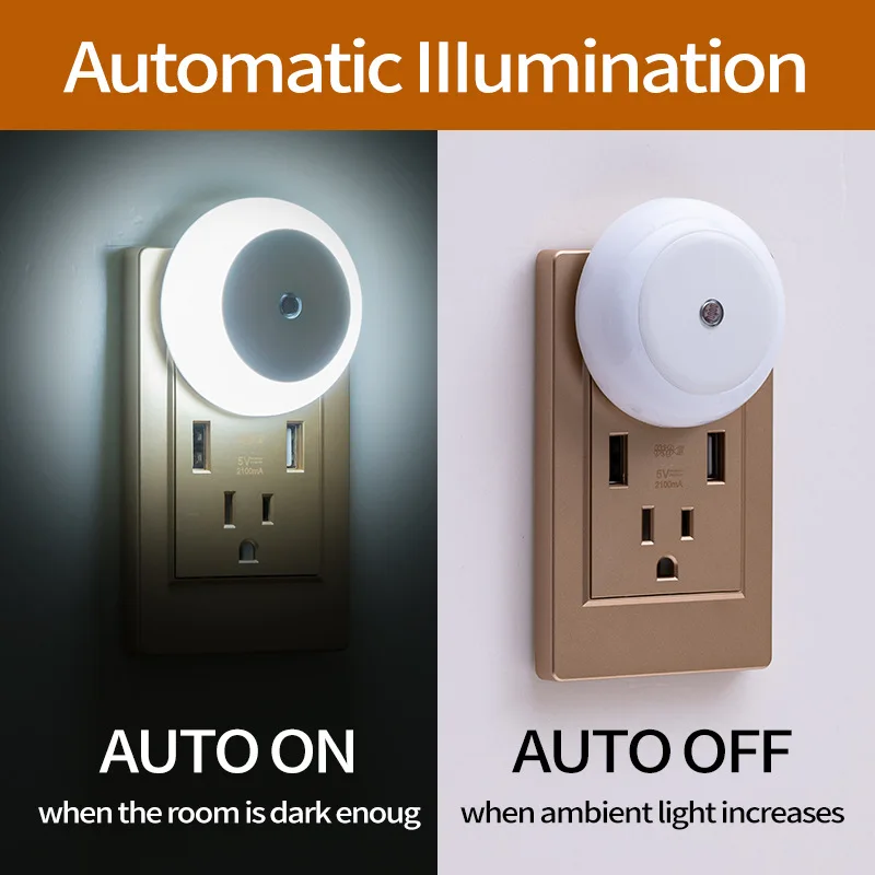 LED Round White Night Light Dusk To Dawn Sensor Smart Wall Lamp For Bathroom Bedroom Home Kitchen Corridor Energy Saving EU Plug
LED Round White Night Light Dusk To Dawn Sensor Smart Wall Lamp For Bathroom Bedroom Home Kitchen Corridor Energy Saving EU Plug