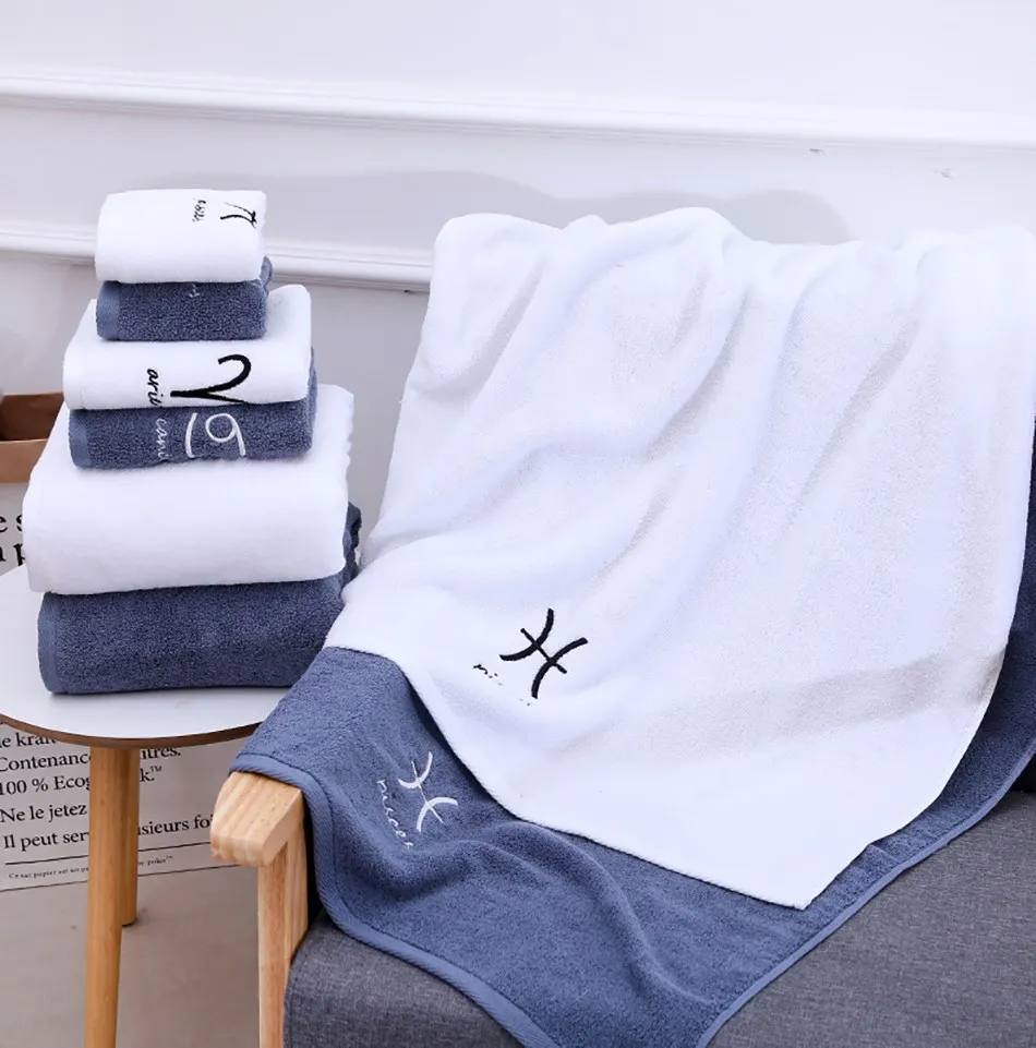 Constellation Pattern Bath Towel Cotton Towels Soft Absorbent Couple Girl/Men Swimming SPA Bathroom Bath Towels Set 70x140cm
Constellation Pattern Bath Towel Cotton Towels Soft Absorbent Couple Girl/Men Swimming SPA Bathroom Bath Towels Set 70x140cm