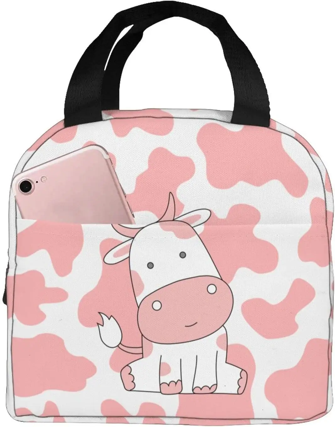 Pink Cow Print Lunch Bag Insulated Lunch Box Reusable Cooler Thermal Meal Tote for Women Men Kids Work School Picnic
Pink Cow Print Lunch Bag Insulated Lunch Box Reusable Cooler Thermal Meal Tote for Women Men Kids Work School Picnic