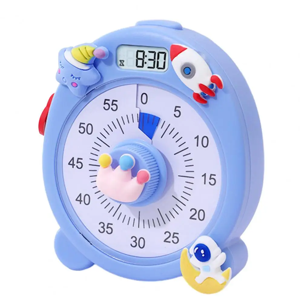 

Digital Reminder Efficient Study Timer Magnetic Countdown Tool for Home Kitchen Silent 60-minute Visual Timer for Kids for Tasks