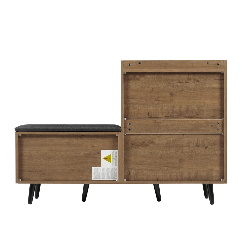 KOMHTOM Modern Wood Grain Shoe Benches Sb57e72c2224449b19990f4aabb47a35aA