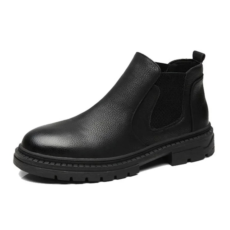 2024 Spring Autumn Chelsea Boots Mens Shoes Genuine Leather Thick Sole Male Footwear Non-slip Black D065
2024 Spring Autumn Chelsea Boots Mens Shoes Genuine Leather Thick Sole Male Footwear Non-slip Black D065