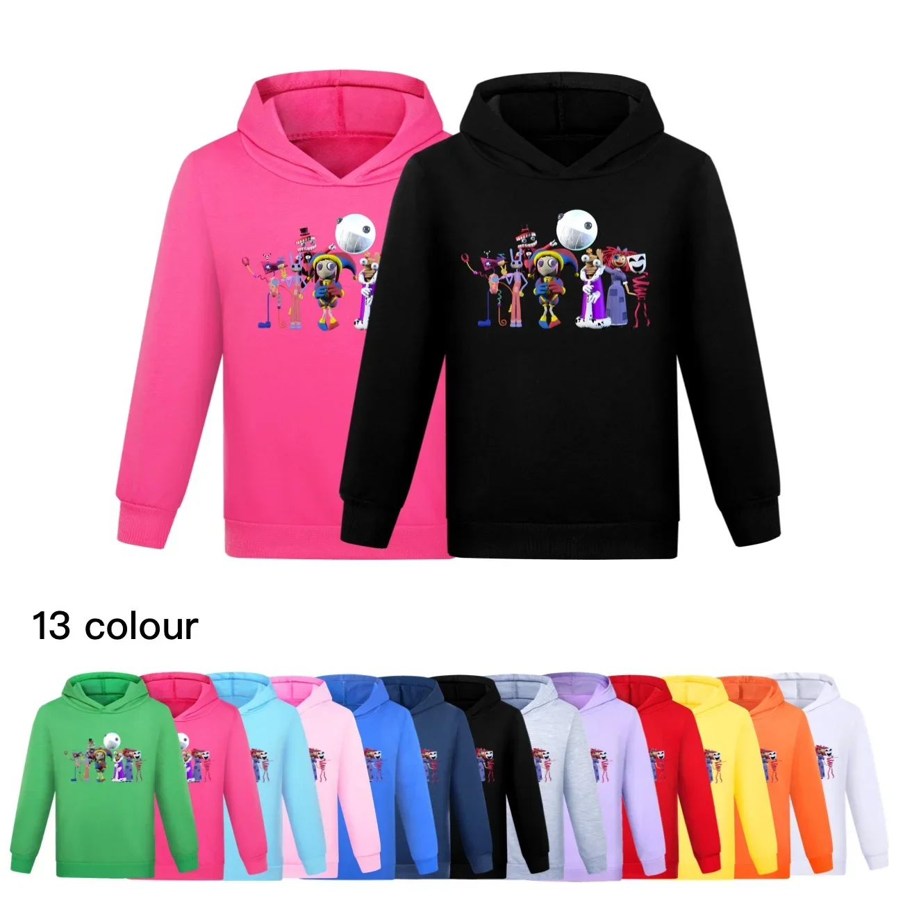 

The Amazing Digital Circus Hoodie Kids Cartoon Pomni Jax Clothes Baby Girls Long Sleeves Sweatshirts Boys Casual Hoody Outerwear