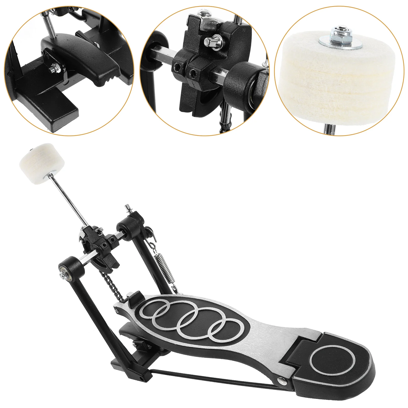 

Drum Single Hammer Pedal Accessories 1pcs Percussion Instrument Accessory Kit Bass Parts For Replacement Professional