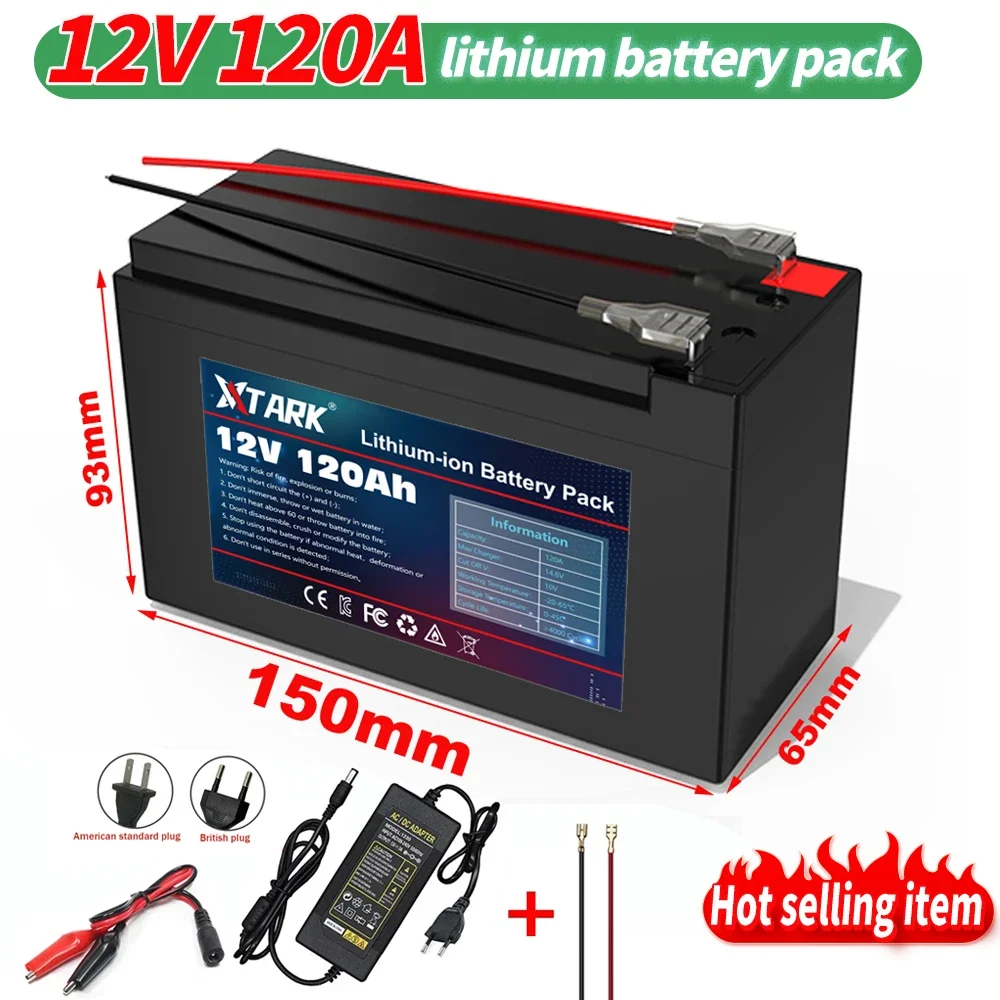 12V 120Ah Rechargeable Battery With BMS for solar energy, Fish Finder, Scooter, Light, Kids Car, with Charger lithium battery
12V 120Ah Rechargeable Battery With BMS for solar energy, Fish Finder, Scooter, Light, Kids Car, with Charger lithium battery
