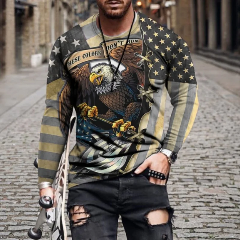 Men's 2023-Pack Spring and Autumn Fashion Sports Digital Printing Long-Sleeved Personalized Printed Shirt T-shirt
Men's 2023-Pack Spring and Autumn Fashion Sports Digital Printing Long-Sleeved Personalized Printed Shirt T-shirt