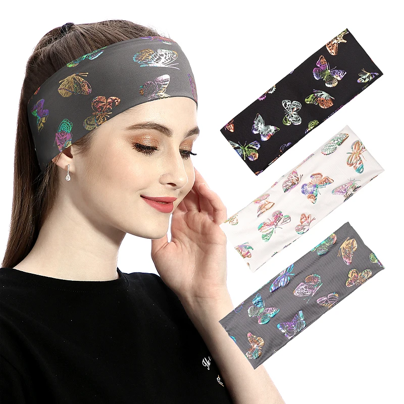New Butterfly Flower Headband Women Running Bandanas Hair Band Elastic Headwrap Floral Yoga Sweatband Hairbands For Female
New Butterfly Flower Headband Women Running Bandanas Hair Band Elastic Headwrap Floral Yoga Sweatband Hairbands For Female