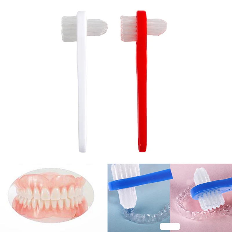 1PC T-shape Denture Dedicated Brush Orthodontic Toothbrush Dual Head False Teeth Brushes Cleaner Adult Student Teeth Whiteing
1PC T-shape Denture Dedicated Brush Orthodontic Toothbrush Dual Head False Teeth Brushes Cleaner Adult Student Teeth Whiteing