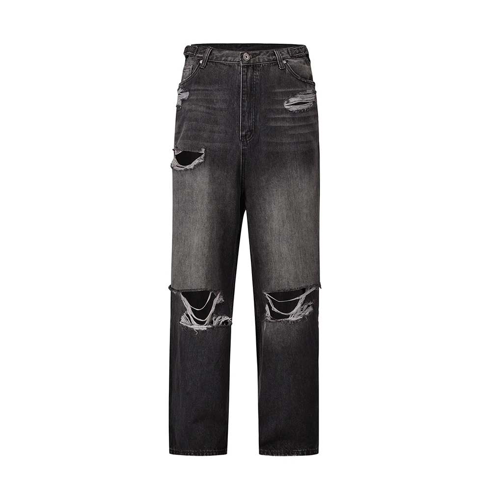 Distressed Hole Washed Vintage Straight Baggy Jeans for Men Y2K Streetwear Casual Ripped Denim Trousers Unisex Cargo Pants
Distressed Hole Washed Vintage Straight Baggy Jeans for Men Y2K Streetwear Casual Ripped Denim Trousers Unisex Cargo Pants