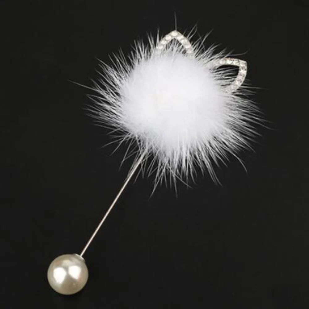 Korean Fur Unique Rabbit Ears Pearl Brooch Pins Wool Ball Brooch Pin Sweater Collar Charm Accessories Women Fashion Jewelry Korean Fur Unique Rabbit Ears Pearl Brooch Pins Wool Ball Brooch Pin Sweater Collar Charm Accessories Women Fashion Jewelry
