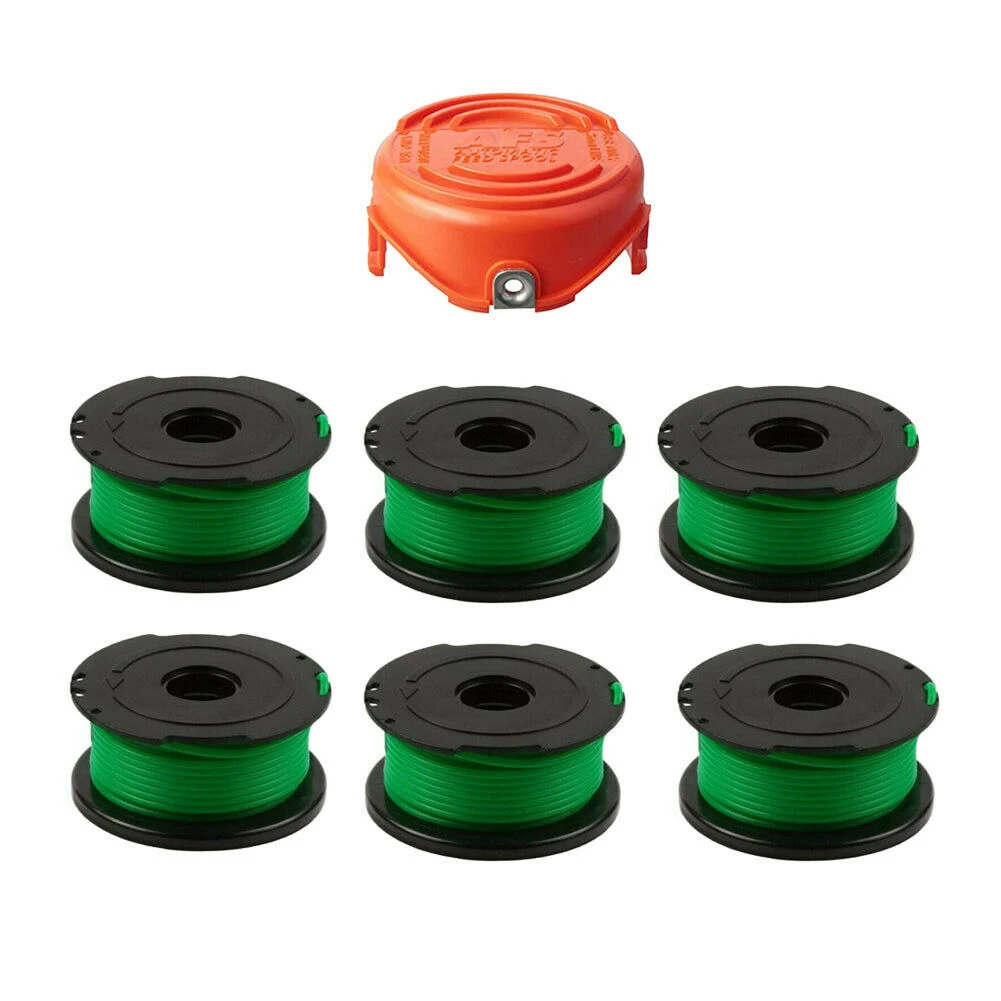 6PCS Trimmer Spool Line + Cap Suit For Black & Decker GL7033 GL8033 GL9035 A6482 Garden Power Tool Replacement Accessories
6PCS Trimmer Spool Line + Cap Suit For Black & Decker GL7033 GL8033 GL9035 A6482 Garden Power Tool Replacement Accessories