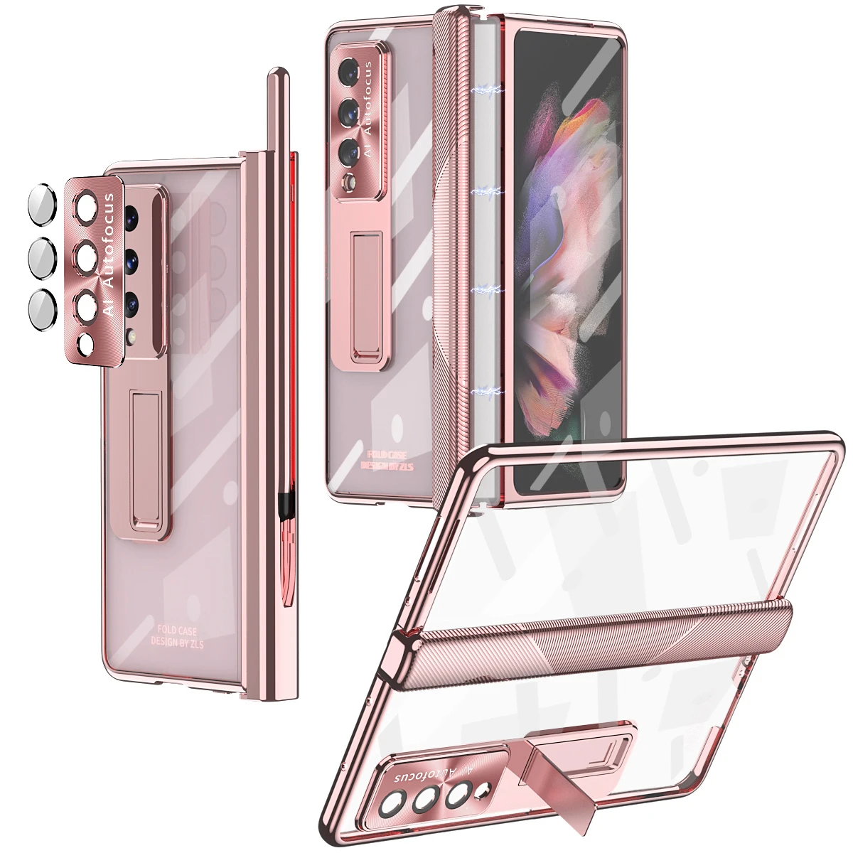 With S Pen Plating Clear Magnetic Case For Samsung Galaxy Z Fold 4 5 G Kickstand 360 Full Screen Protector Phone Cover Z Fold 3
With S Pen Plating Clear Magnetic Case For Samsung Galaxy Z Fold 4 5 G Kickstand 360 Full Screen Protector Phone Cover Z Fold 3