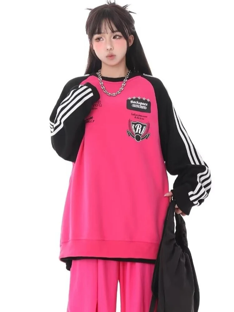 HOUZHOU Vintage Hip Hop Y2k Sweatshirts Women Loose Sporty Print Long Sleeves Pullovers Racing Tops for Women Oversize Casual
HOUZHOU Vintage Hip Hop Y2k Sweatshirts Women Loose Sporty Print Long Sleeves Pullovers Racing Tops for Women Oversize Casual