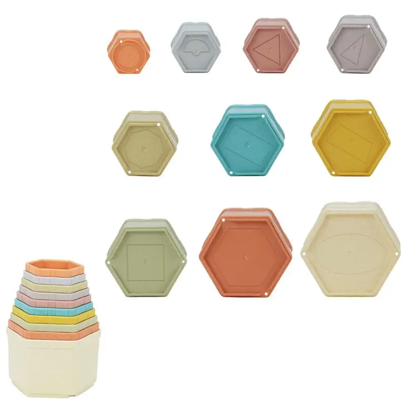 Stack Cups 10PCS Nesting Cups Competitive Safe Interactive Unique Educational Toy Holiday Gift For Color Recognition Hand-Eye
Stack Cups 10PCS Nesting Cups Competitive Safe Interactive Unique Educational Toy Holiday Gift For Color Recognition Hand-Eye