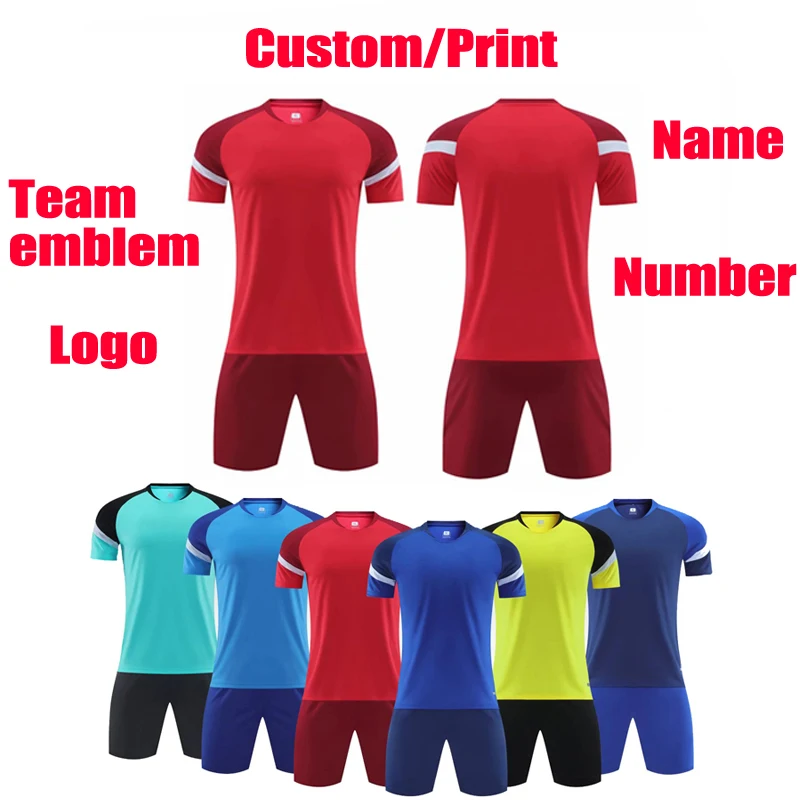 Football uniform customization Sportswear custom DIY Logo printing Football training clothing Adults and Kid Soccer Clothes
Football uniform customization Sportswear custom DIY Logo printing Football training clothing Adults and Kid Soccer Clothes