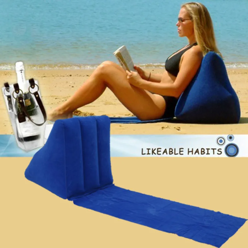 Inflatable Beach Mat Triangle Beach Cushion Outdoor Travel Pillow Seat Lounger Chair Waterproof PVC Flocking Furniture
Inflatable Beach Mat Triangle Beach Cushion Outdoor Travel Pillow Seat Lounger Chair Waterproof PVC Flocking Furniture