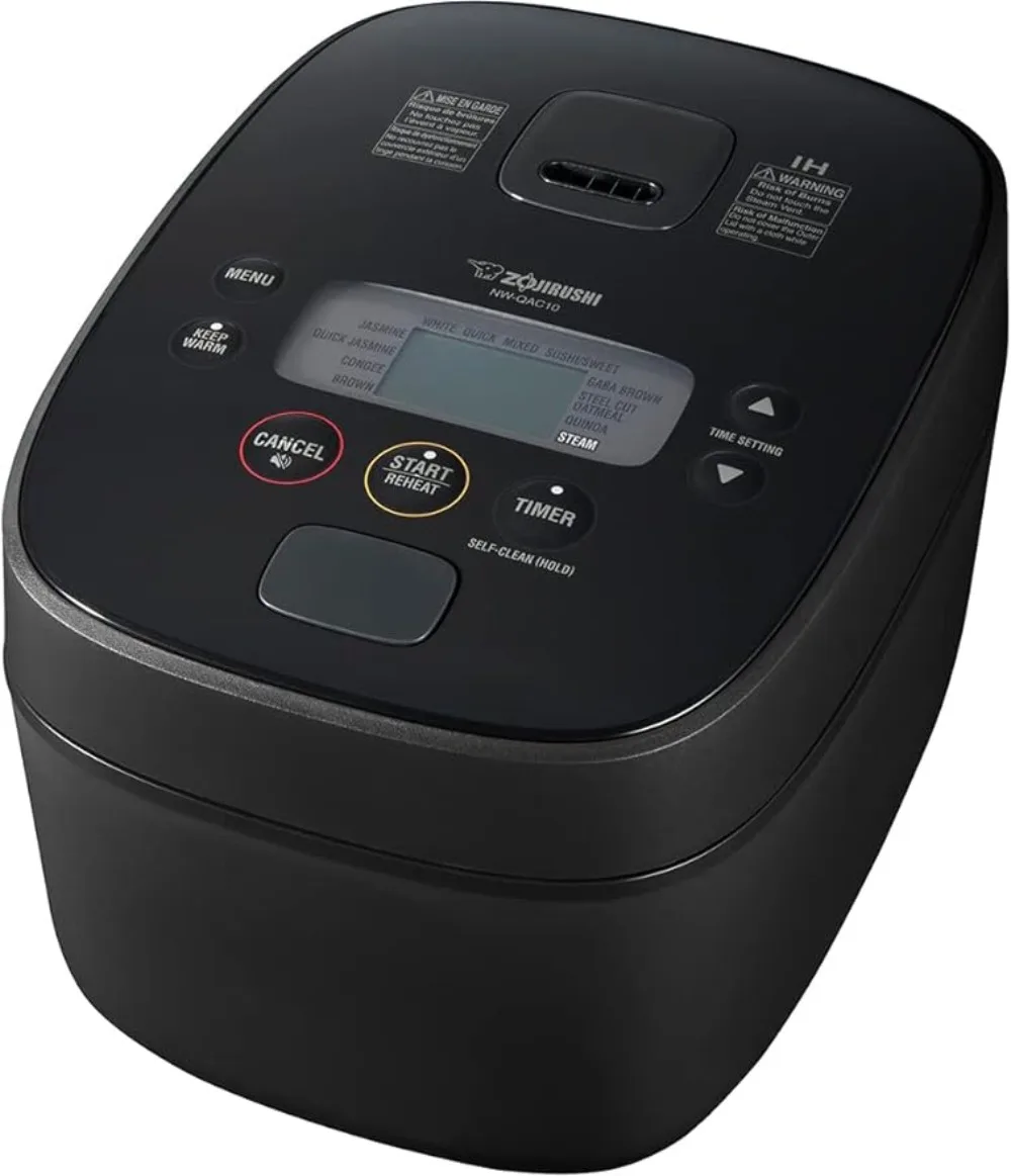 NW-QAC10 Induction Rice Cooker and Warmer, 5.5 Cup Capacity, Black, 9.25 x 12.25 x 7.88
NW-QAC10 Induction Rice Cooker and Warmer, 5.5 Cup Capacity, Black, 9.25 x 12.25 x 7.88