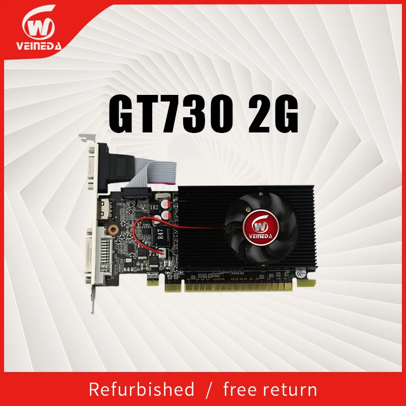 Восстановленные карты VEINEDA GT730 2GD3 2G 730 28nm 2 ГБ DDR3, низкопрофильный чипсет видео для обычного ПК и LP чехол HD6450
Восстановленные карты VEINEDA GT730 2GD3 2G 730 28nm 2 ГБ DDR3, низкопрофильный чипсет видео для обычного ПК и LP чехол HD6450