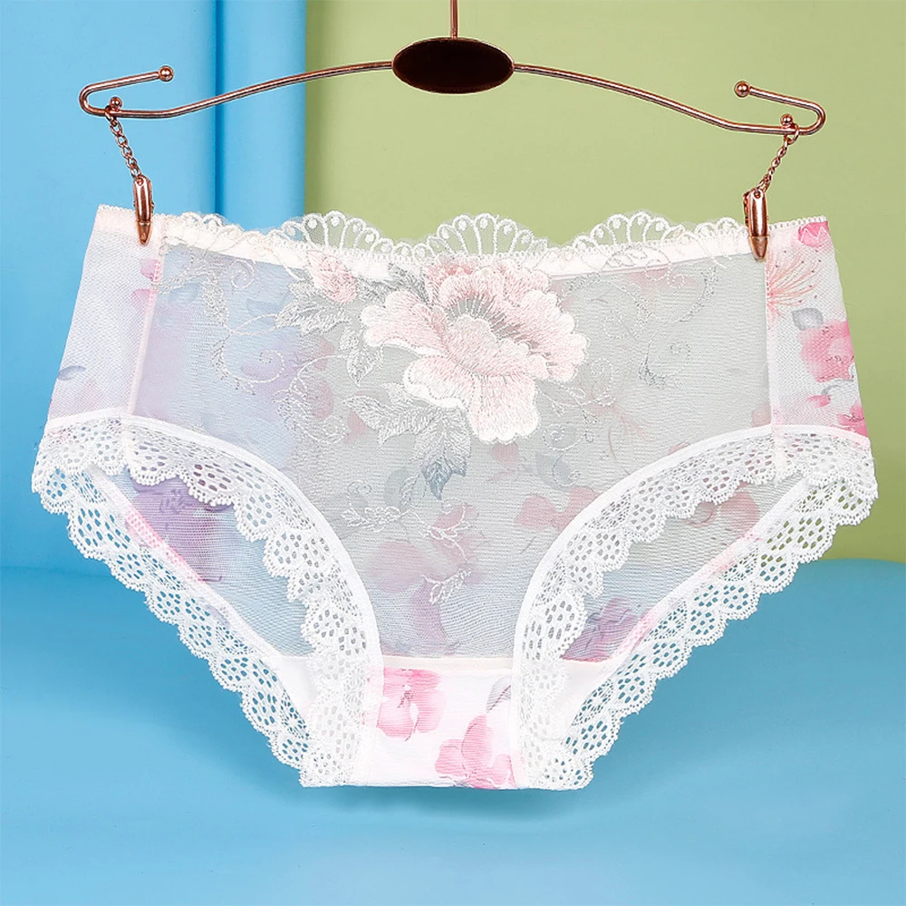 Women's Briefs Sexy Lace Embroidery Panties Lingerie High Waist Transparent Seamless Underwear Female Solid G-String Underpants
Women's Briefs Sexy Lace Embroidery Panties Lingerie High Waist Transparent Seamless Underwear Female Solid G-String Underpants
