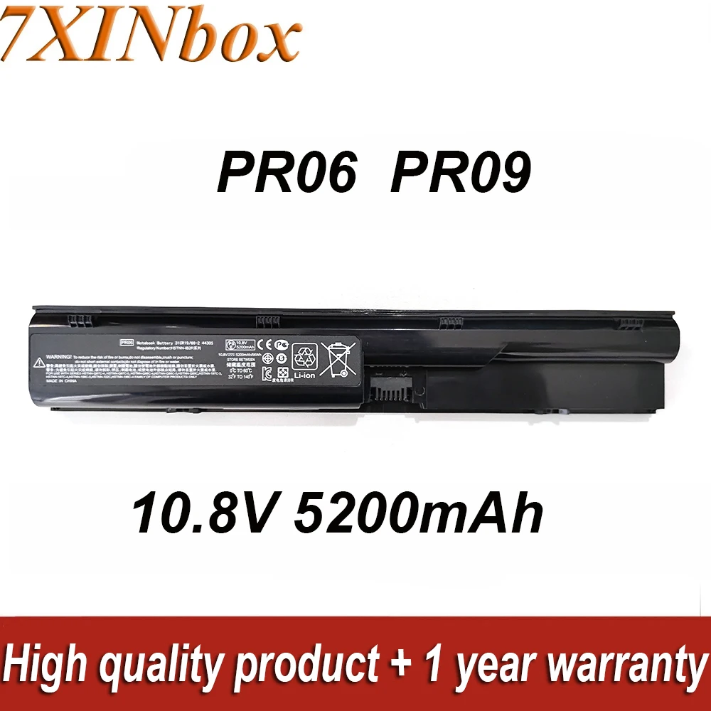 

7XINbox PR06 PR09 10.8V 5200mAh Laptop Battery For HP Probook 4540s 4430s 4431s 4535s 4440s 4441s 4545s 4435s 4530s 4446s Series