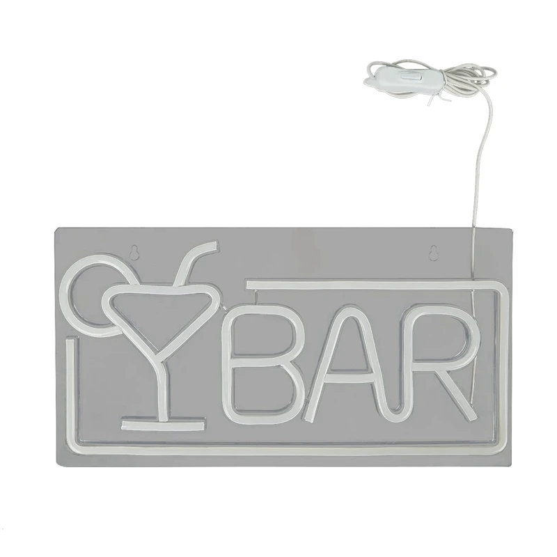 

Неоновые вывески, неоновые вывески с питанием от USB для украшения стен, яркая табличка с металлической цепью для дома, бара, клуба