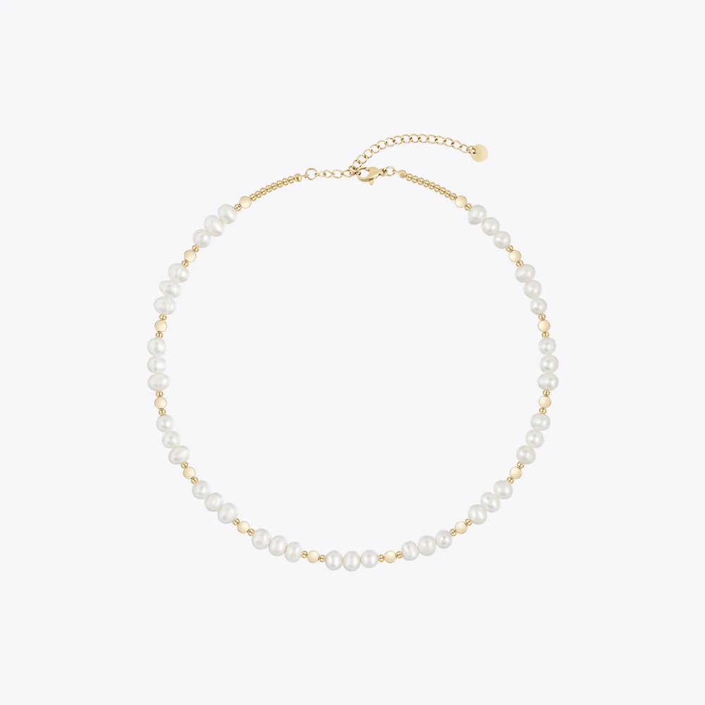 ENFASHION Pearl With Steel Ball Necklace For Women Gold Color Necklaces Trendy Simple Fashion Jewelry Dainty Wholesale P233381
ENFASHION Pearl With Steel Ball Necklace For Women Gold Color Necklaces Trendy Simple Fashion Jewelry Dainty Wholesale P233381