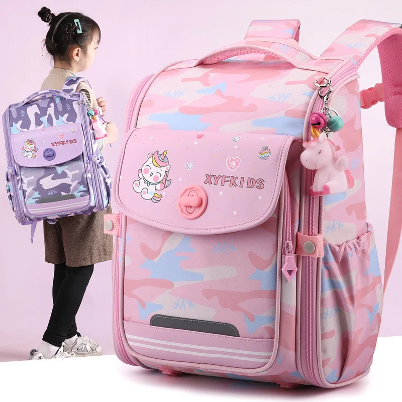 Children 1-5 Grade School Backpack for Girls Orthopedic Kawaii Backpack Kids Antifreeze Cartoon Unicorn Camouflage School Bags
Children 1-5 Grade School Backpack for Girls Orthopedic Kawaii Backpack Kids Antifreeze Cartoon Unicorn Camouflage School Bags