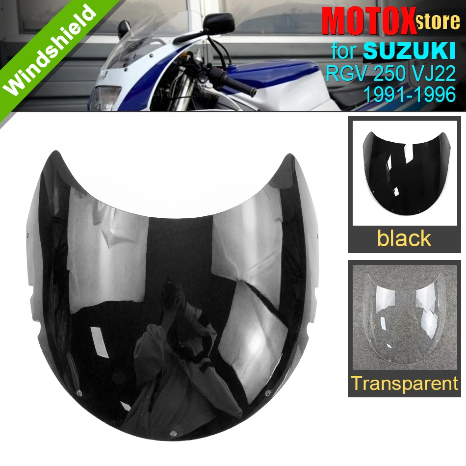 Fit for 1991 - 1996 Suzuki RGV250 VJ22 Windshield Windscreen RGV 250 VJ 22 Wind Shield Screen Protector RGV 250VJ22 Front Glass
Fit for 1991 - 1996 Suzuki RGV250 VJ22 Windshield Windscreen RGV 250 VJ 22 Wind Shield Screen Protector RGV 250VJ22 Front Glass