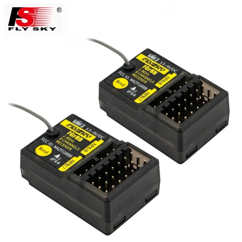 

FLYSKY FGR8B 2.4GHz 8CH Receiver PWM/ PPM/ i-bus Output for AFHDS3 Transmitters RF Modules PL18/ NB4 /NB4 Lite/ FRM302 RC Car
