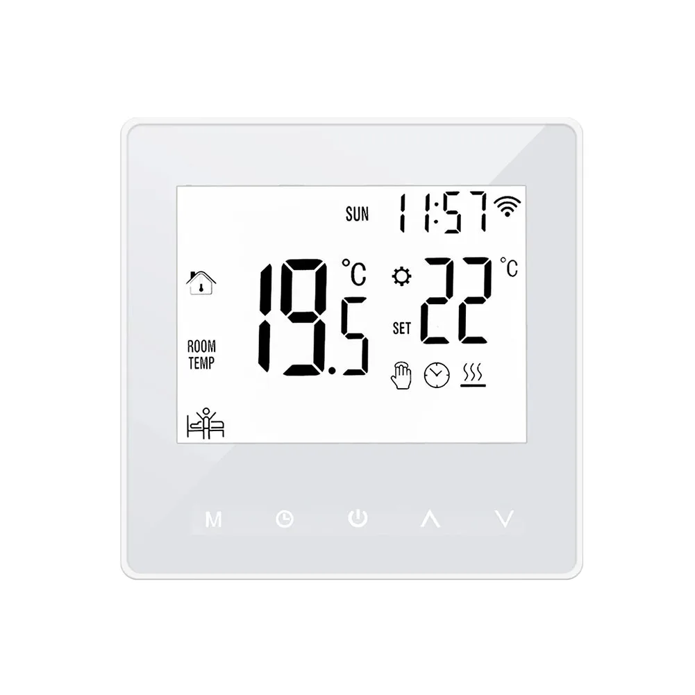 WIFI Smart Thermostat Temperature Water Electric Floor Heating Gas Boiler Controller For Zig-Bee For Tuya 110-230V AC 16A 3A
WIFI Smart Thermostat Temperature Water Electric Floor Heating Gas Boiler Controller For Zig-Bee For Tuya 110-230V AC 16A 3A