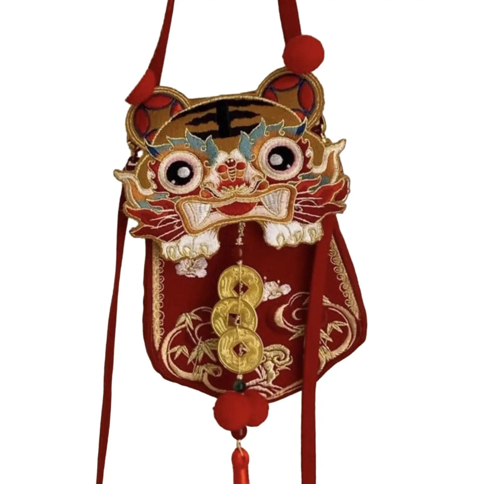 Phone Purse Chinese New Year Comfortable Embroidered Tiger Head Crossbody Bag Cross Body Bag for Children Teen Girls Kids Boys
Phone Purse Chinese New Year Comfortable Embroidered Tiger Head Crossbody Bag Cross Body Bag for Children Teen Girls Kids Boys