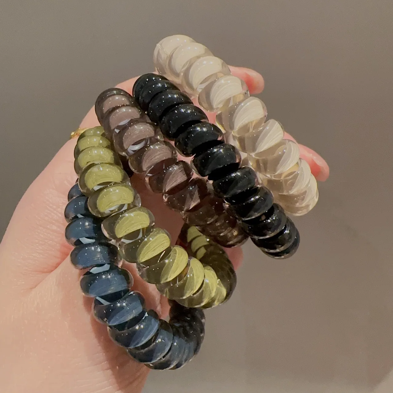 5 Pcs/Lot Telephone Wire Hair Bands Rope Ring Spiral Solid Rubber Bands Ponytail Holders Headband For Women Ties Gum Accessories
5 Pcs/Lot Telephone Wire Hair Bands Rope Ring Spiral Solid Rubber Bands Ponytail Holders Headband For Women Ties Gum Accessories