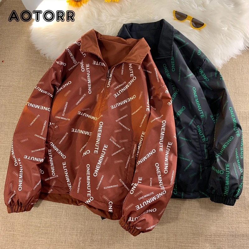 New Double-sided Men's Jacket Full Zip Up Trendy Bomber Jackets for Couples 2023 Spring Autumn Printed Outwear Men Clothing
New Double-sided Men's Jacket Full Zip Up Trendy Bomber Jackets for Couples 2023 Spring Autumn Printed Outwear Men Clothing