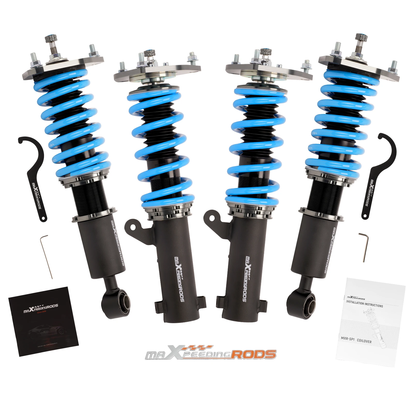 

MaXpeedingrods Coilovers 24 Way Damper Adjustable For Mitsubishi Eclipse 06-12 Shocks Absorber Lowering Suspension