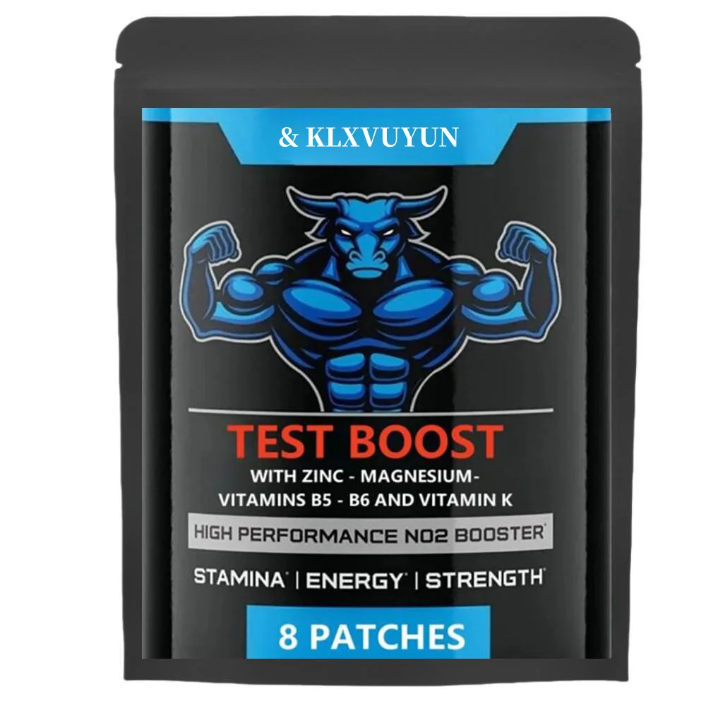 

Testosterone Booster for Men 8 Transdermal Patches, With Zinc Patches Made in USA. 8 Weeks Supply.