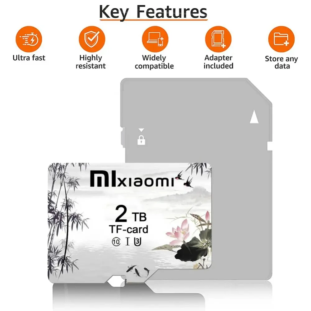 XIAOMI Micro SD Card Class 10 1TB Flash High Speed 2TB SD TF Memory Card 128GB 64GB 256GB Cartao De Memoria For Nintendo Switch
XIAOMI Micro SD Card Class 10 1TB Flash High Speed 2TB SD TF Memory Card 128GB 64GB 256GB Cartao De Memoria For Nintendo Switch