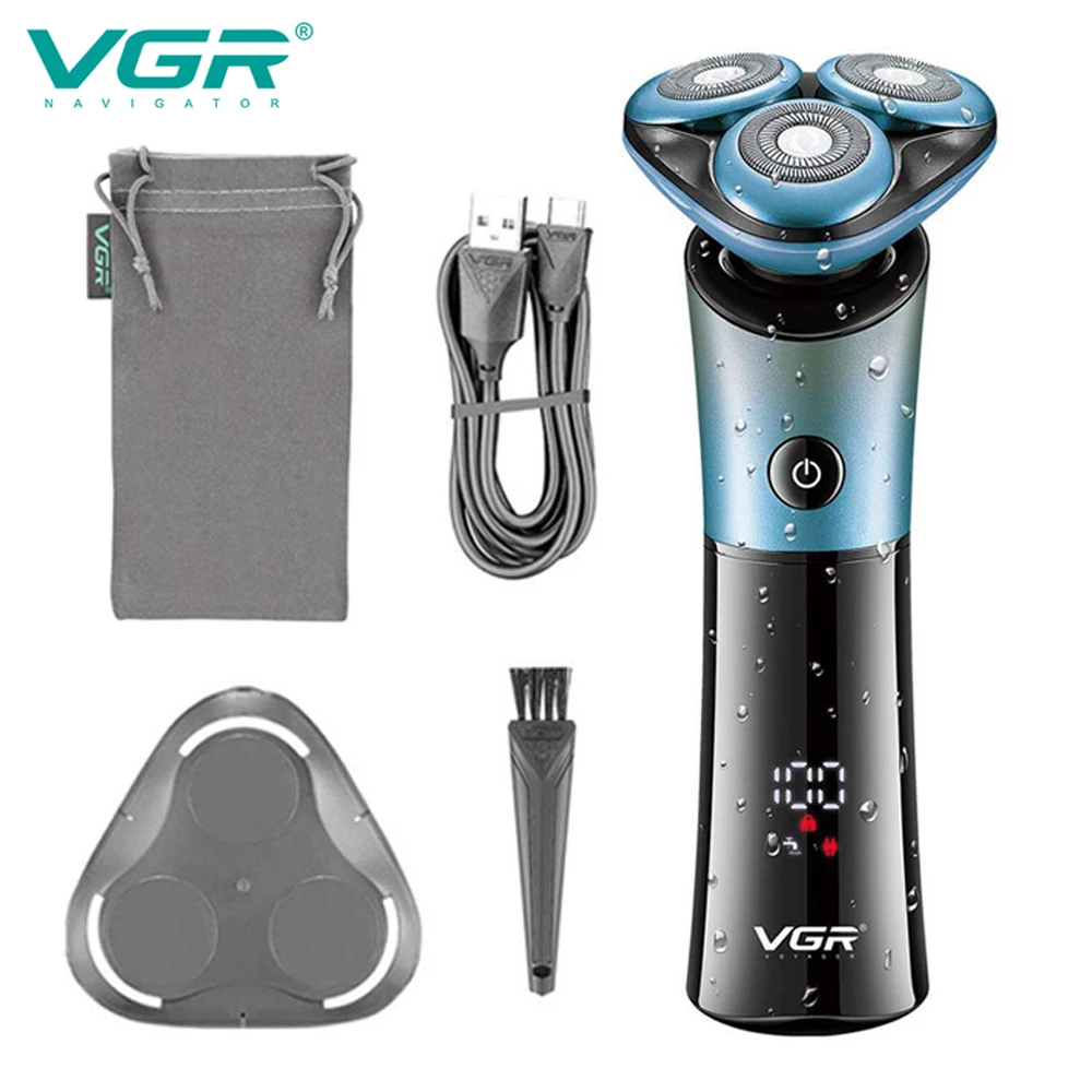 VGR Electric Shaver Professional Razor Waterproof Beard Trimmer Rotary 3D Floating Shaving Rechargeable Electric for Men V-326
VGR Electric Shaver Professional Razor Waterproof Beard Trimmer Rotary 3D Floating Shaving Rechargeable Electric for Men V-326