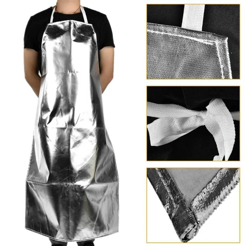 1000 °C Heat Resistant Apron Aluminum Foil Heat Isolation Apron Anti-Splash & Anti-Scalding Fire Retardant Protective Clothes
1000 °C Heat Resistant Apron Aluminum Foil Heat Isolation Apron Anti-Splash & Anti-Scalding Fire Retardant Protective Clothes