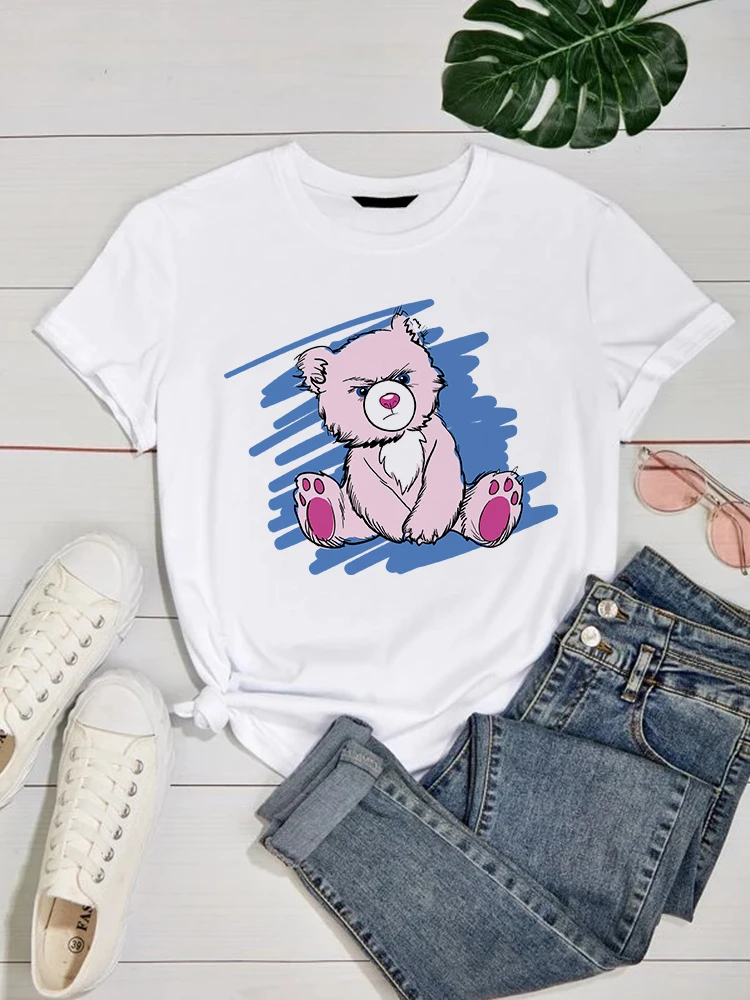 

Fashion T-Shirt Women Casual Short Sleeve Tshirts Y2K Harajuku Summer 90S T-Shirt Printed Tops Funny Happy Birthday Gift