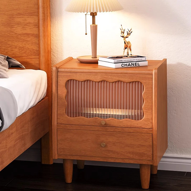 

Smart Modern Nightstand Bed Cute Rattan Charging Luxury Irregular Nightstands Round Muebles Para El Hogar Nordic Furniture