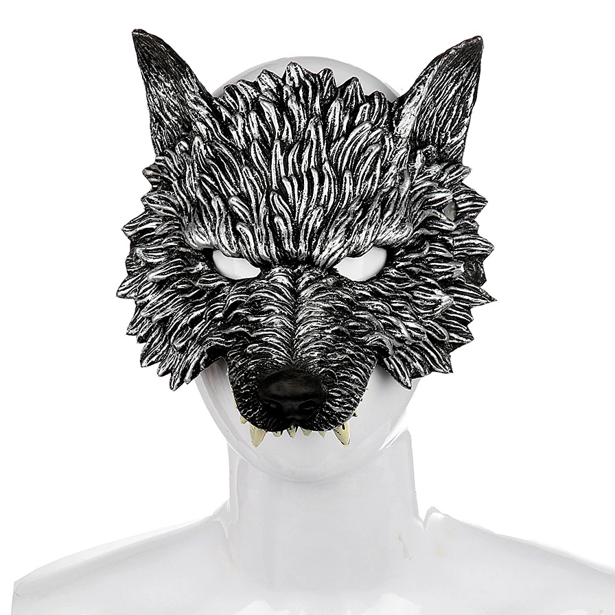 

Halloween Wolf Head Party Mask PU Foam Mask 3D Realistic Mask Halloween Party Costume Prop Mask