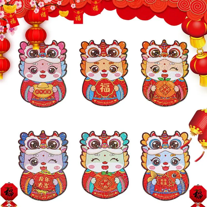 Chinese New Year 2024 Lucky Red Envelope Dragon Year Spring Festival Red Envelopes Money Pocket New Year Decorations 6Pcs/set
Chinese New Year 2024 Lucky Red Envelope Dragon Year Spring Festival Red Envelopes Money Pocket New Year Decorations 6Pcs/set
